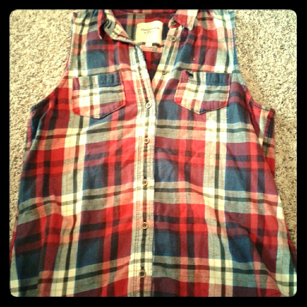 Abercrombie & Fitch flannel tank top